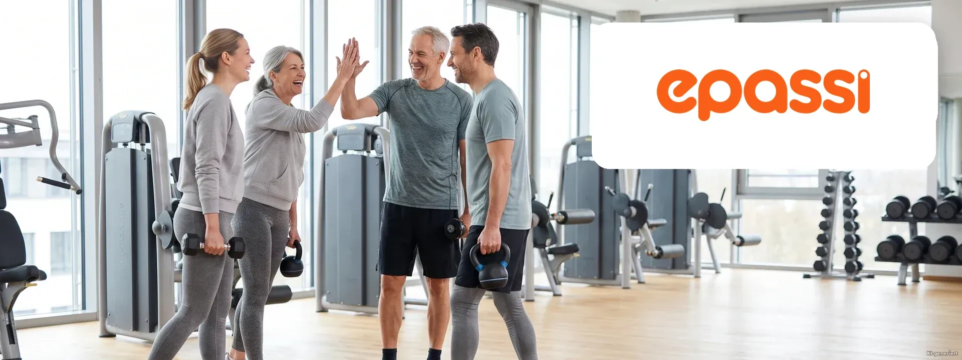 Firmenfitness epassi
für gesunde Mitarbeitende Header Hintergrund